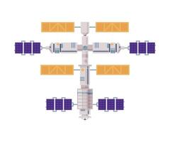 Earth Satellite, Modern Technologies for TV and Radio Broadcasting, World Global Net Flat Style Illustration on White Background vector