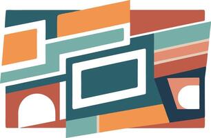 Abstract Geometric Shapes Graphic Design Background Illustration vector