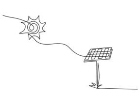 Sunlight Source Solar Panel vector