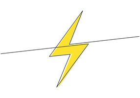 Bolt Electrical Icon Line vector