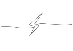Electric Power Lightning Continuous vector