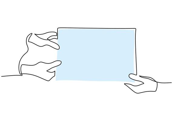 Hands Holding Paper Document