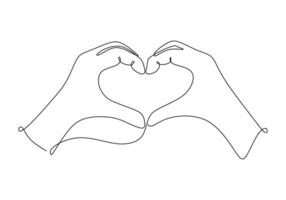 Hands Forming Heart Shape vector