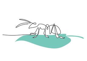 Ant Standing Leaf Insect vector
