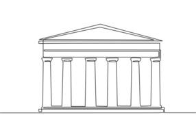 Ancient Parthenon Greece vector