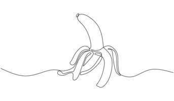 Banana Continuous One Line vector