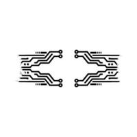 Abstract Circuit Board Technology Background vector