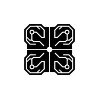 Abstract Circuit Board , Geometric Tech vector