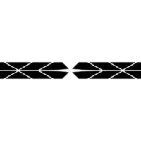 Geometric Black Line With Light, Minimalist vector