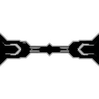 Abstract Tech Background Geometric Silver Black Lines vector