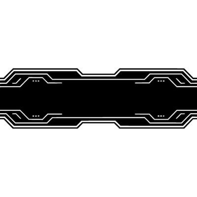 Modern Tech Headerfooter in Black and White
