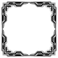 Geometric Black White Frame With Minimalist vector