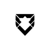 Modern Shield , Geometric Abstract, Minimalist, Branding vector