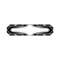 Geometric Abstract , Black and White, Minimalist Style vector