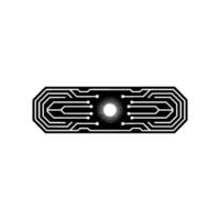 Futuristic Circuitry Minimalist Tech for Innovation vector
