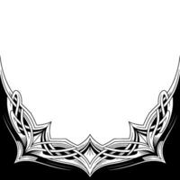 Celtic Knotwork Frame, Black and White Abstract , Space for Text vector