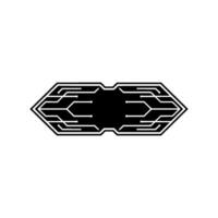 Abstract Circuit Board Minimalist Tech , Illustration vector