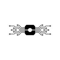 Circuit Board Digital Intelligence Tech Concept vector