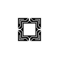Geometric Black White Patterned Element vector