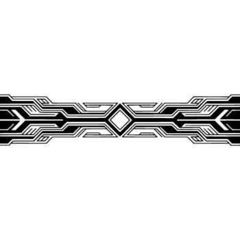 Futuristic Tech Line , Geometric Digital Pattern, Minimalist Style vector