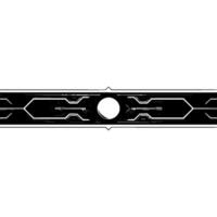 Abstract Tech Line Border, Futuristic , Gray Background vector