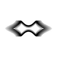 Geometric Abstract Black and White Shape on Gray Background vector