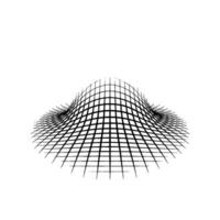 Abstract Grid Landscape Curved Lines, Minimalist , Backdrop vector