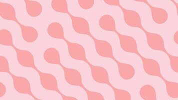 Wavy Drop Shapes in Coral and Blush Background vector