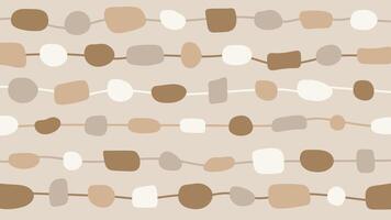 Pebble-Like Forms in Playful Row Layout Background vector