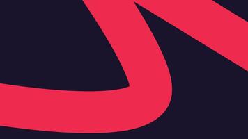 Red Swooping Line on Deep Black Background vector