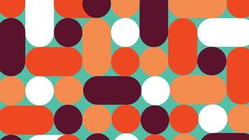 Playful Retro Color Block Design Background vector