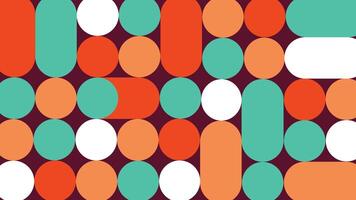 Rounded Shape Geometric Artwork Background vector