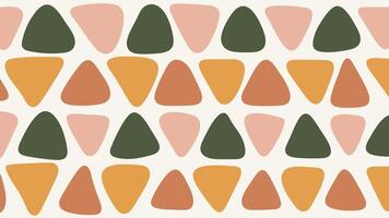 Triangular Icons in Warm Earthy Tones Background vector