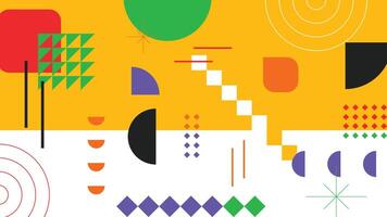 Bold Abstract Colorful Geometric Background vector