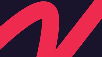 Flowing Red Artistic Line on Dark Background vector