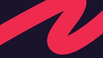 Red Brush Stroke Curve on Deep Navy Background vector