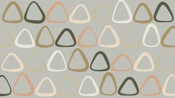 Hand-Drawn Triangle Loops in Warm Tones Background vector
