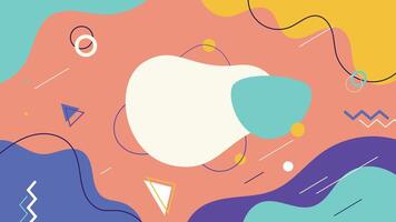 Colorful Abstract Blob Background vector