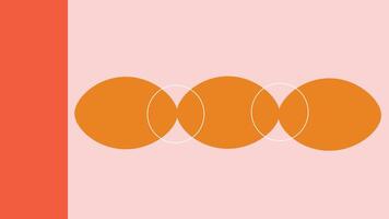 Soft Minimal Intersecting Ellipses Background vector