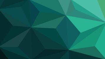 Dark Emerald Polygon Geometry Background vector