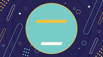 Circular Banner with Futuristic Background vector