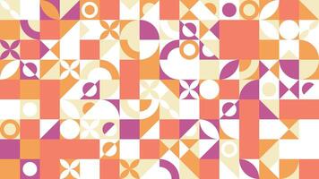 Colorful Mid-Century Grid Design Background vector