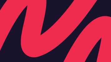 Red Wave Curve Elements on Black Background vector