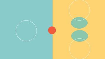 Split Minimal Geometry with Circle Background vector