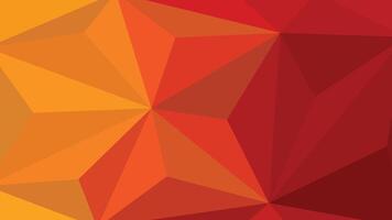 Orange Red Polygon Design Background vector