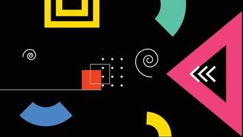 Futuristic Abstract Geometry Background vector