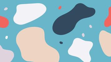 Blue abstract minimal shape background vector