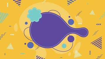 Abstract Yellow Background with Blob Background vector