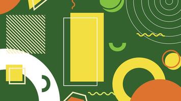 Green Graphic Abstract Elements Display Background vector