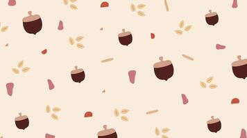 Chestnut and Seed Pink Background vector